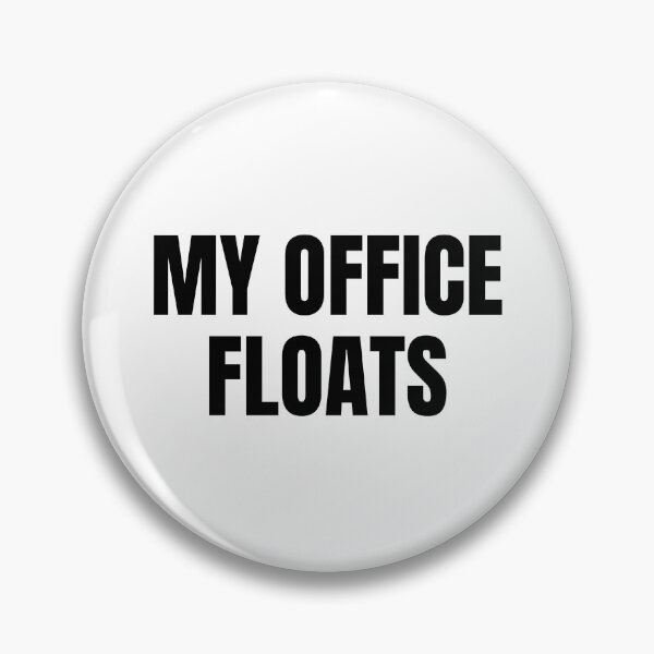 Item preview, My Office Floats (Black) designed and sold by ShipCrewNation.