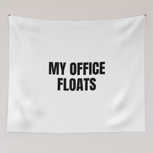 Item preview, My Office Floats (Black) designed and sold by ShipCrewNation.