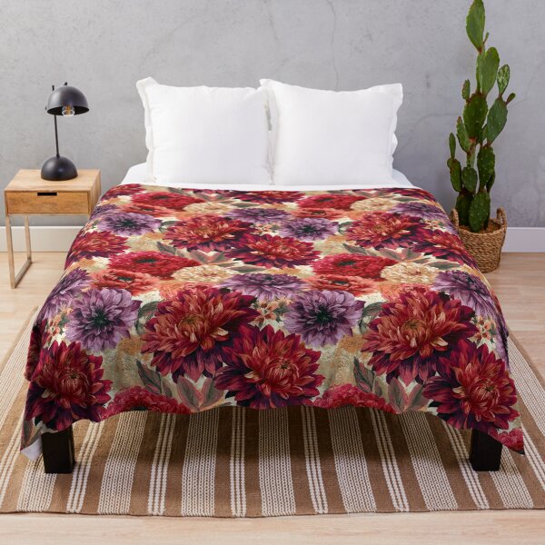 Item preview, Vibrant Dahlias Floral - Hawaiian Flower Pattern - Gifts For Girlfriend designed and sold by RoyalStarsPatts.