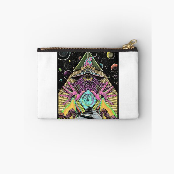 Item preview, Psychedelic space wizard UFO and mushrooms designed and sold by koacxuang.