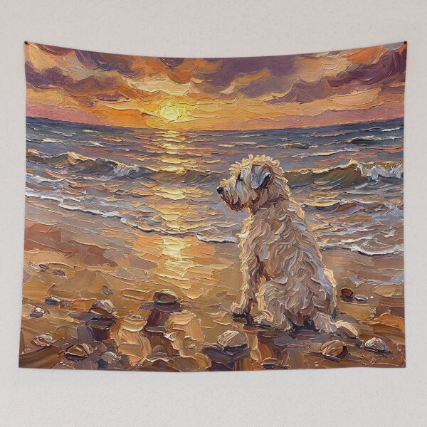 Item preview, Beach Days - Wheaten Terrier designed and sold by AjaTrier.
