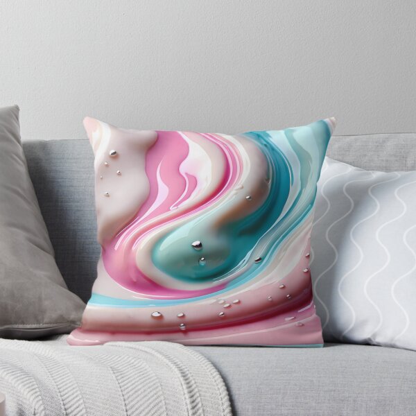 Item preview, Pastel Liquid Swirl Abstract Art designed and sold by CuteSlothWorld.