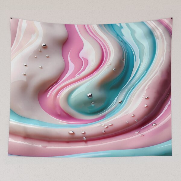 Item preview, Pastel Liquid Swirl Abstract Art designed and sold by CuteSlothWorld.