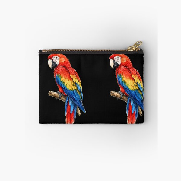 Item preview, Minimal Scarlet Macaw Watercolor | Hand Drawn Tropical Bird Illustration designed and sold by ColorSplash123.