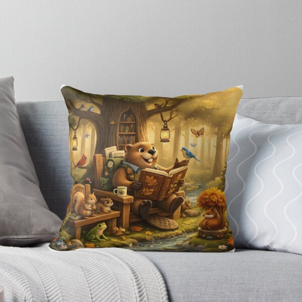 Item preview, Happy Beaver Adventures – Autumn Story Time Beneath Story Pine designed and sold by Clothes With Smiling Animals Walt Gral.