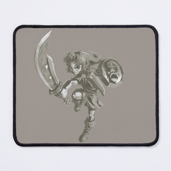 Item preview, Link Hero of Time | Zelda Majora’s Mask Vintage Monochrome Art designed and sold by ZOHRR.
