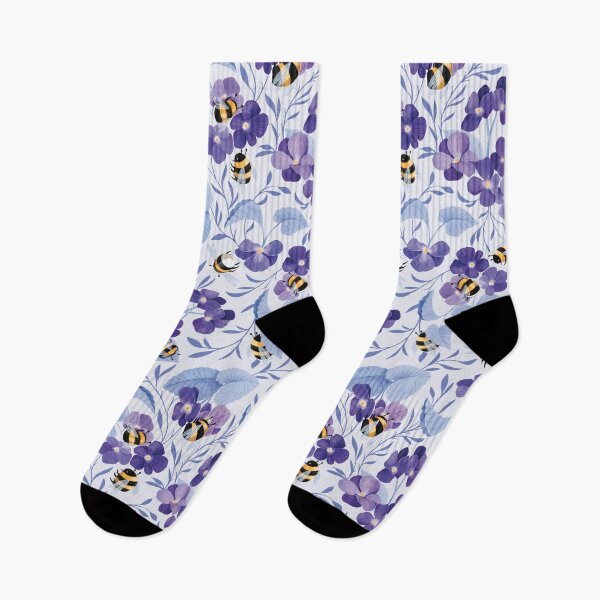 Item preview,  Bumblebees in the land of violets designed and sold by LixyDesign.