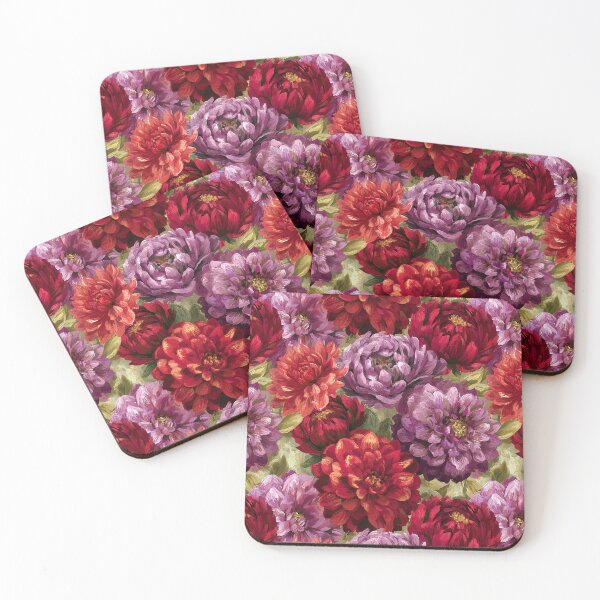 Item preview, Graceful Dahlias Floral - Hawaiian Flower Pattern  - Gifts For Girls designed and sold by RoyalStarsPatts.