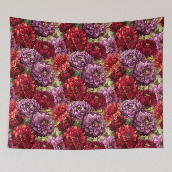 Item preview, Graceful Dahlias Floral - Hawaiian Flower Pattern  - Gifts For Girls designed and sold by RoyalStarsPatts.