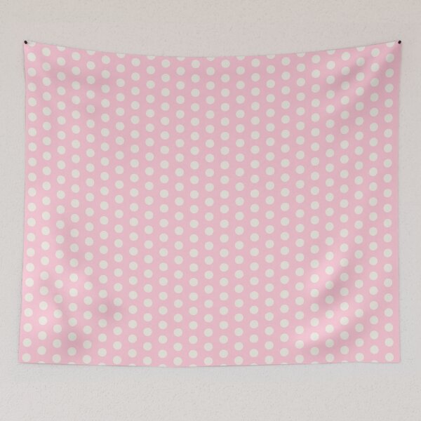 Item preview, White Ivory Dot Strawberry Milk Pink Background designed and sold by GemsAnatomy.