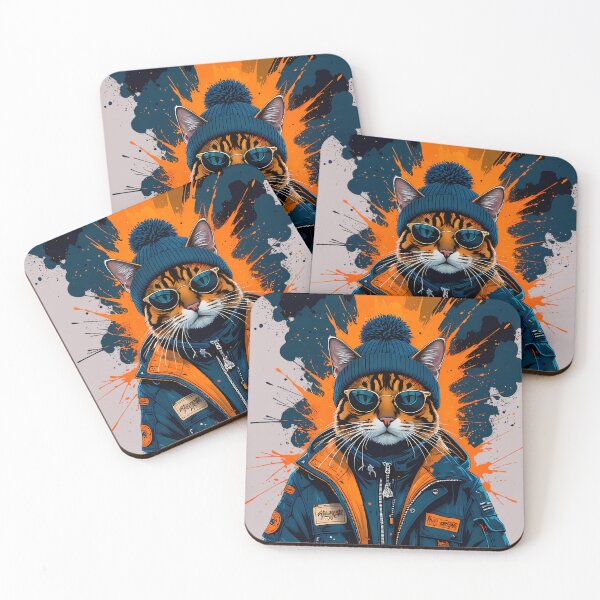 Item preview, Cool Streetwear Cat Wild Rhythm designed and sold by Structure-Blue.