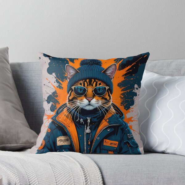 Item preview, Cool Streetwear Cat Wild Rhythm designed and sold by Structure-Blue.