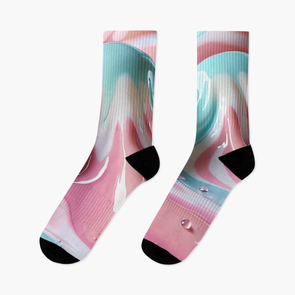 Item preview, Aesthetic Liquid Pastel Marble Wave Desk Mat designed and sold by CuteSlothWorld.