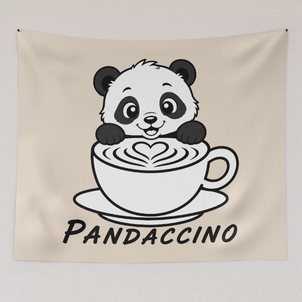 Item preview, ☕ BREWED BEASTIES COLLECTION ☕ - WOODLAND FRIENDS -  Pandaccino designed and sold by WheelieGdArt.