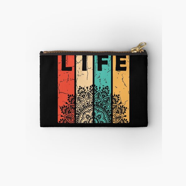 Item preview, Life Is Beautiful Colorful Typography T-Shirt | Positive Quote Retro Pattern Design designed and sold by RajDeals.