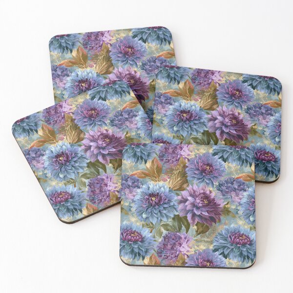 Item preview, Cute Dahlias  - Botanical Garden Pattern  - Gifts For Grandma designed and sold by RoyalStarsPatts.