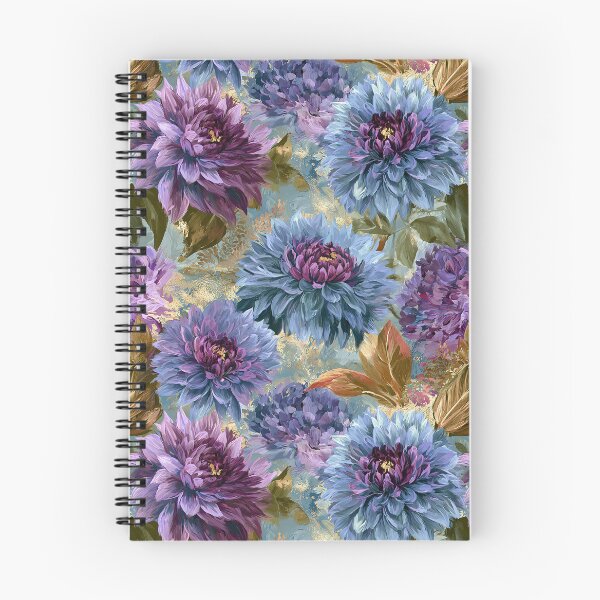 Item preview, Cute Dahlias  - Botanical Garden Pattern  - Gifts For Grandma designed and sold by RoyalStarsPatts.