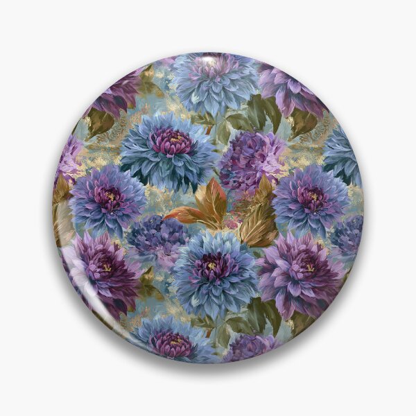 Item preview, Cute Dahlias  - Botanical Garden Pattern  - Gifts For Grandma designed and sold by RoyalStarsPatts.