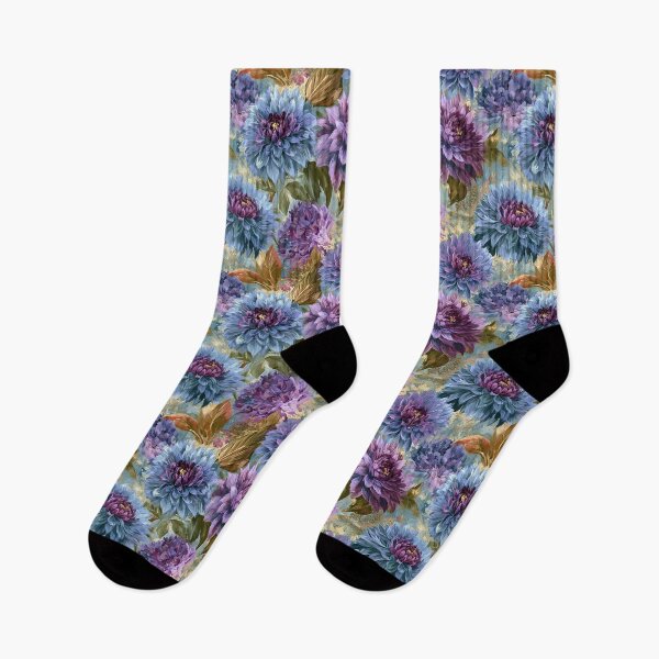 Item preview, Cute Dahlias  - Botanical Garden Pattern  - Gifts For Grandma designed and sold by RoyalStarsPatts.