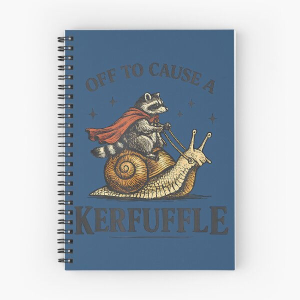 Item preview, Off to Cause A Kerfuffle Raccoon Riding Snail designed and sold by mjohnson9.