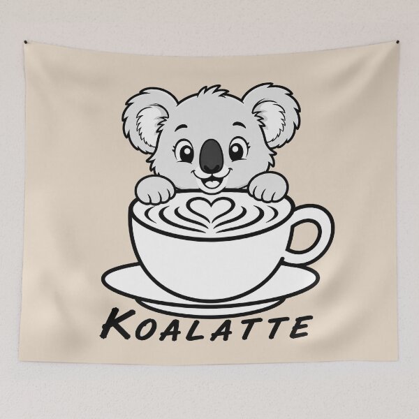 Item preview, ☕ BREWED BEASTIES COLLECTION ☕ - WOODLAND FRIENDS -  Koalatte designed and sold by WheelieGdArt.