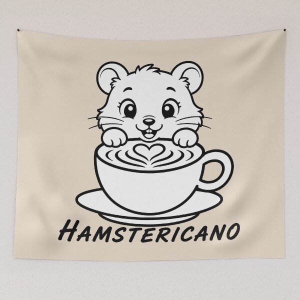 Item preview, ☕ BREWED BEASTIES COLLECTION ☕ - WOODLAND FRIENDS -  Hamstericano designed and sold by WheelieGdArt.