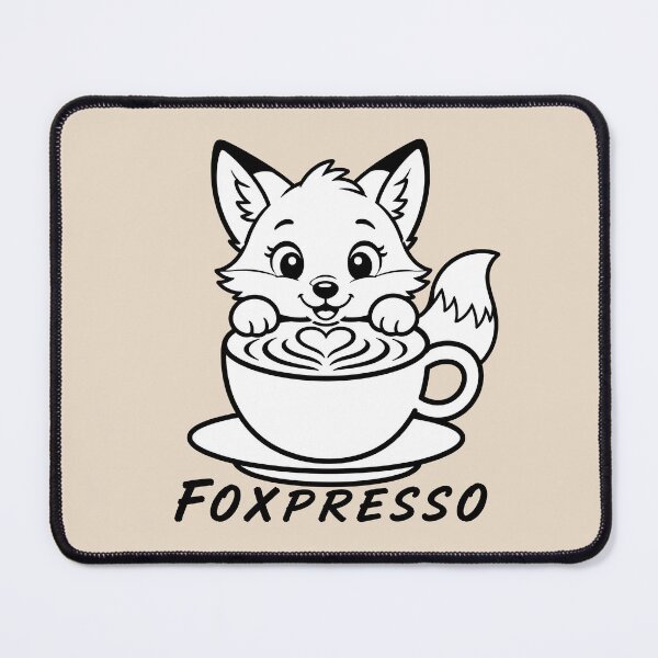 Item preview, ☕ BREWED BEASTIES COLLECTION ☕ - WOODLAND FRIENDS - Foxpresso designed and sold by WheelieGdArt.