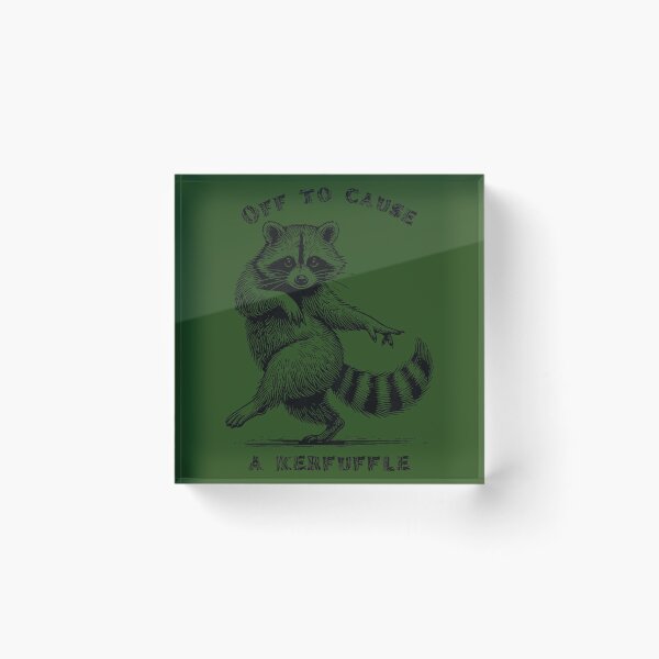Item preview, Off to Cause a kerfuffle Funny Raccoon designed and sold by KristineLi.
