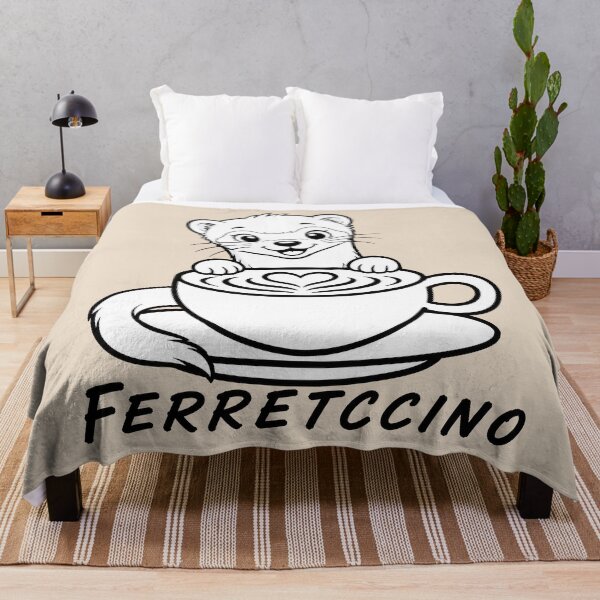 Item preview, ☕ BREWED BEASTIES COLLECTION ☕ - WOODLAND FRIENDS - Ferretccino designed and sold by WheelieGdArt.