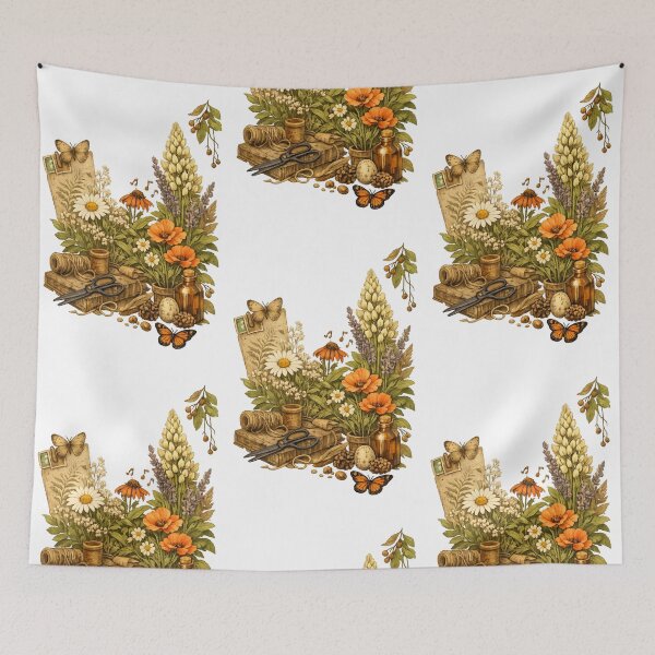 Item preview, Rustic Botanical Art – Vintage Wildflower & Nature Illustration designed and sold by EdgeSphere.