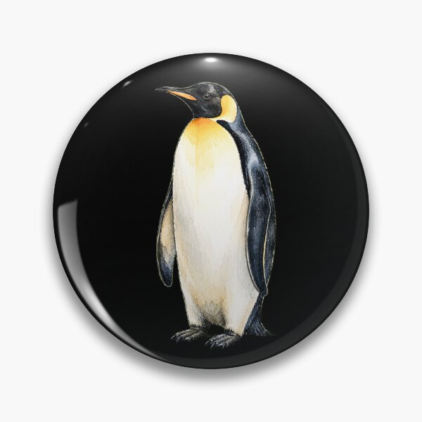 Item preview, Minimal Emperor Penguin Watercolor | Hand Drawn Wildlife Illustration designed and sold by ColorSplash123.