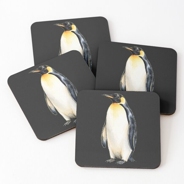 Item preview, Minimal Emperor Penguin Watercolor | Hand Drawn Wildlife Illustration designed and sold by ColorSplash123.