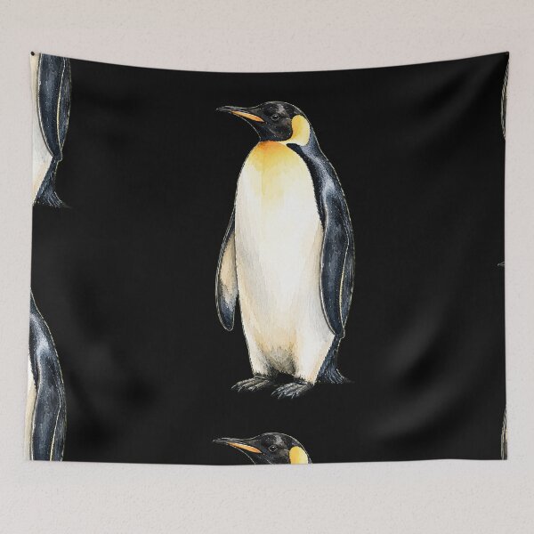 Item preview, Minimal Emperor Penguin Watercolor | Hand Drawn Wildlife Illustration designed and sold by ColorSplash123.