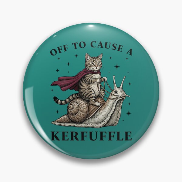 Item preview, Off to Cause A Kerfuffle Funny Whimsical Cat Meme designed and sold by KristineLi.