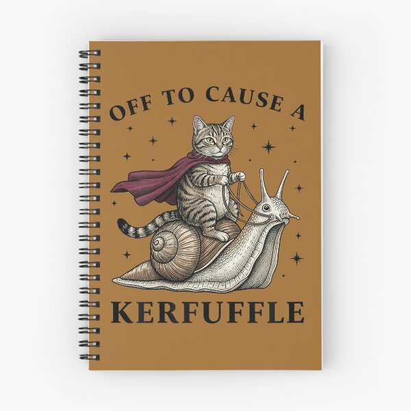 Item preview, Off to Cause A Kerfuffle Funny Whimsical Cat Meme designed and sold by KristineLi.