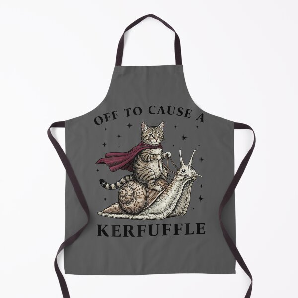 Item preview, Off to Cause A Kerfuffle Funny Whimsical Cat Meme designed and sold by KristineLi.