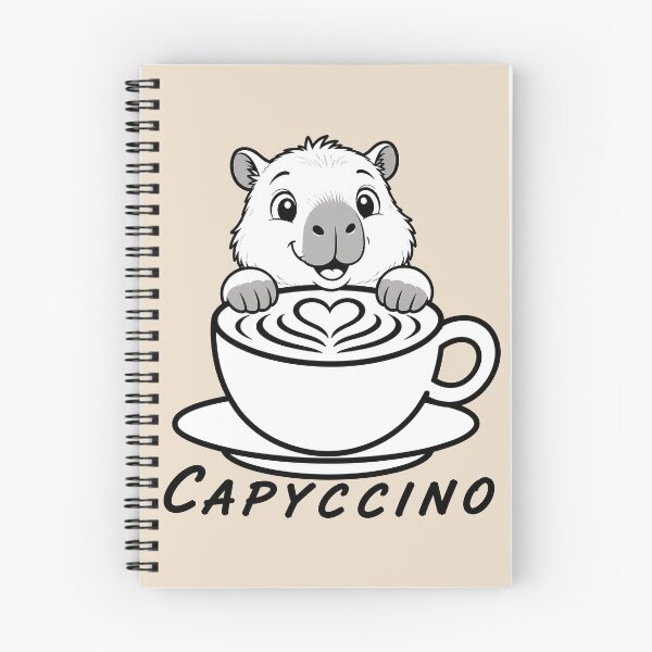 Item preview, ☕ BREWED BEASTIES COLLECTION ☕ - WOODLAND FRIENDS -  Capyccino designed and sold by WheelieGdArt.