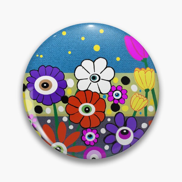 Item preview, Colorful Garden of Cartoon Flowers designed and sold by Elaine M Hayward .