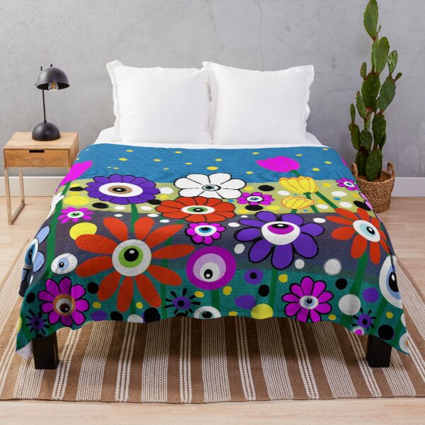 Item preview, Colorful Garden of Cartoon Flowers designed and sold by Elaine M Hayward .