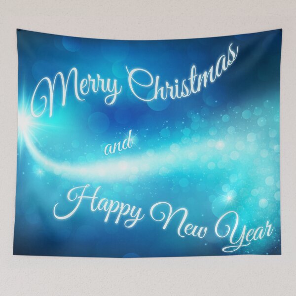 Item preview, Magic Blue Merry Christmas and Happy New Year designed and sold by GraffiTimi.