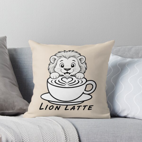 Item preview, ☕ BREWED BEASTIES COLLECTION ☕ - WILDLIFE PALS -  Lion Latte designed and sold by WheelieGdArt.