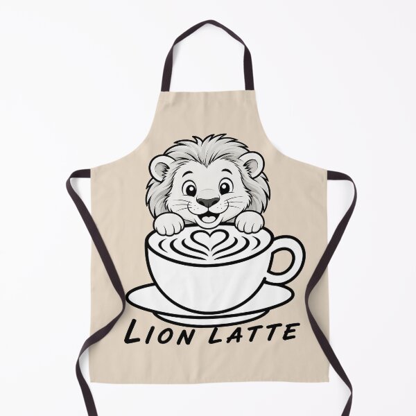 Item preview, ☕ BREWED BEASTIES COLLECTION ☕ - WILDLIFE PALS - Lion Latte designed and sold by WheelieGdArt.