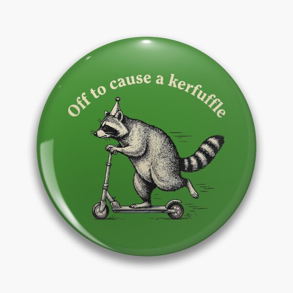 Item preview, Off to Cause A Kerfuffle Raccoon designed and sold by GreggRoss.