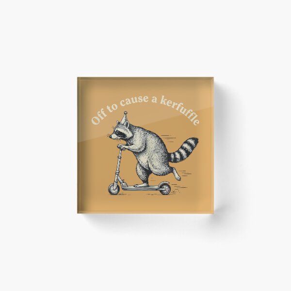 Item preview, Off to Cause A Kerfuffle Raccoon designed and sold by GreggRoss.