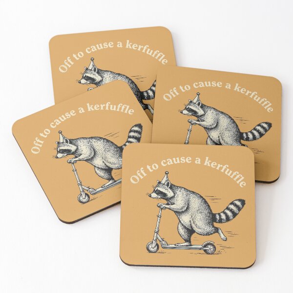 Item preview, Off to Cause A Kerfuffle Raccoon designed and sold by GreggRoss.