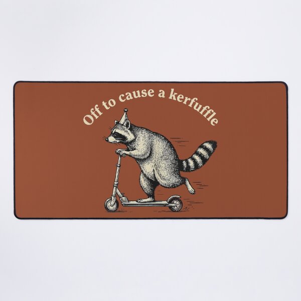 Item preview, Off to Cause A Kerfuffle Raccoon designed and sold by GreggRoss.