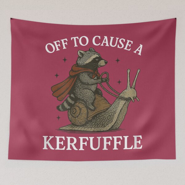 Item preview, Off to Cause A Kerfuffle Raccoon designed and sold by GreggRoss.