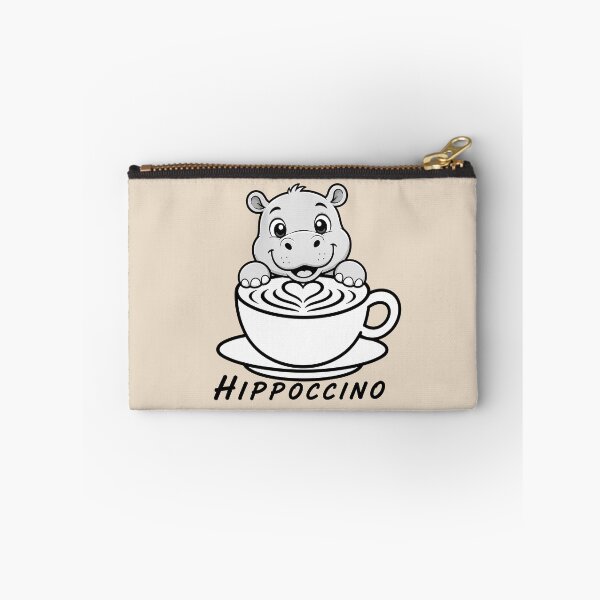 Item preview, ☕ BREWED BEASTIES COLLECTION ☕ - WILDLIFE PALS - Hippoccino designed and sold by WheelieGdArt.