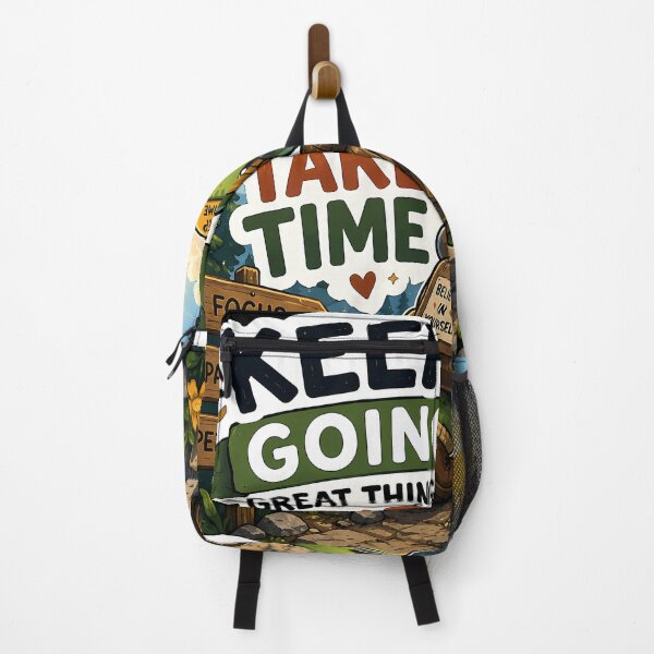 Item preview, Keep Going Turtle Sticker | One Step at a Time | Motivational Hiking Turtle | Cute Adventure Decal designed and sold by GenZStickerHub1.