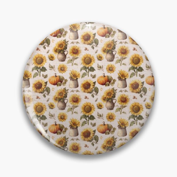 Item preview, Fall Pumpkin Sunflower Thanksgiving Pattern designed and sold by LouieVanille.
